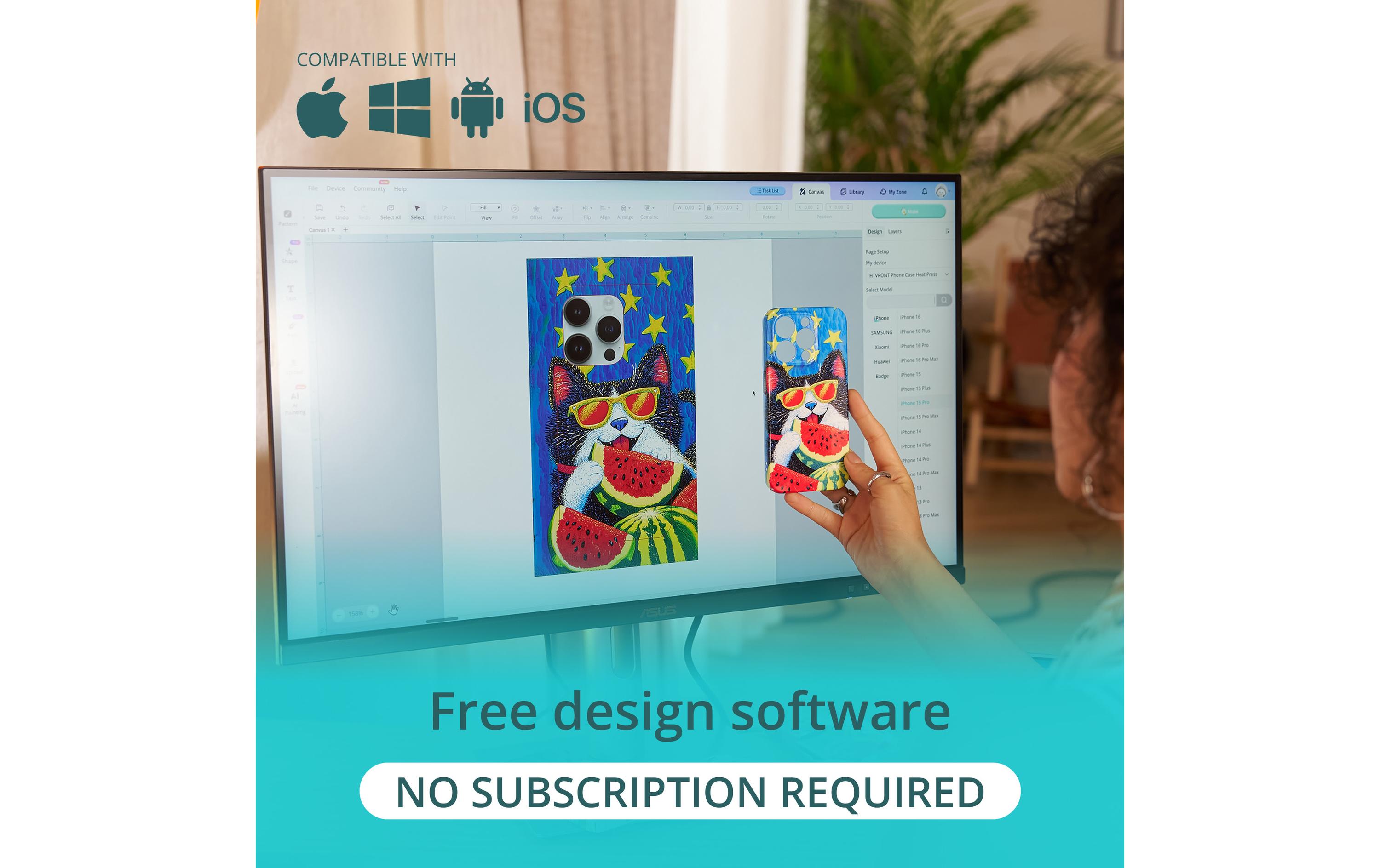 LOKLIK Transferpresse für Handys Weiss