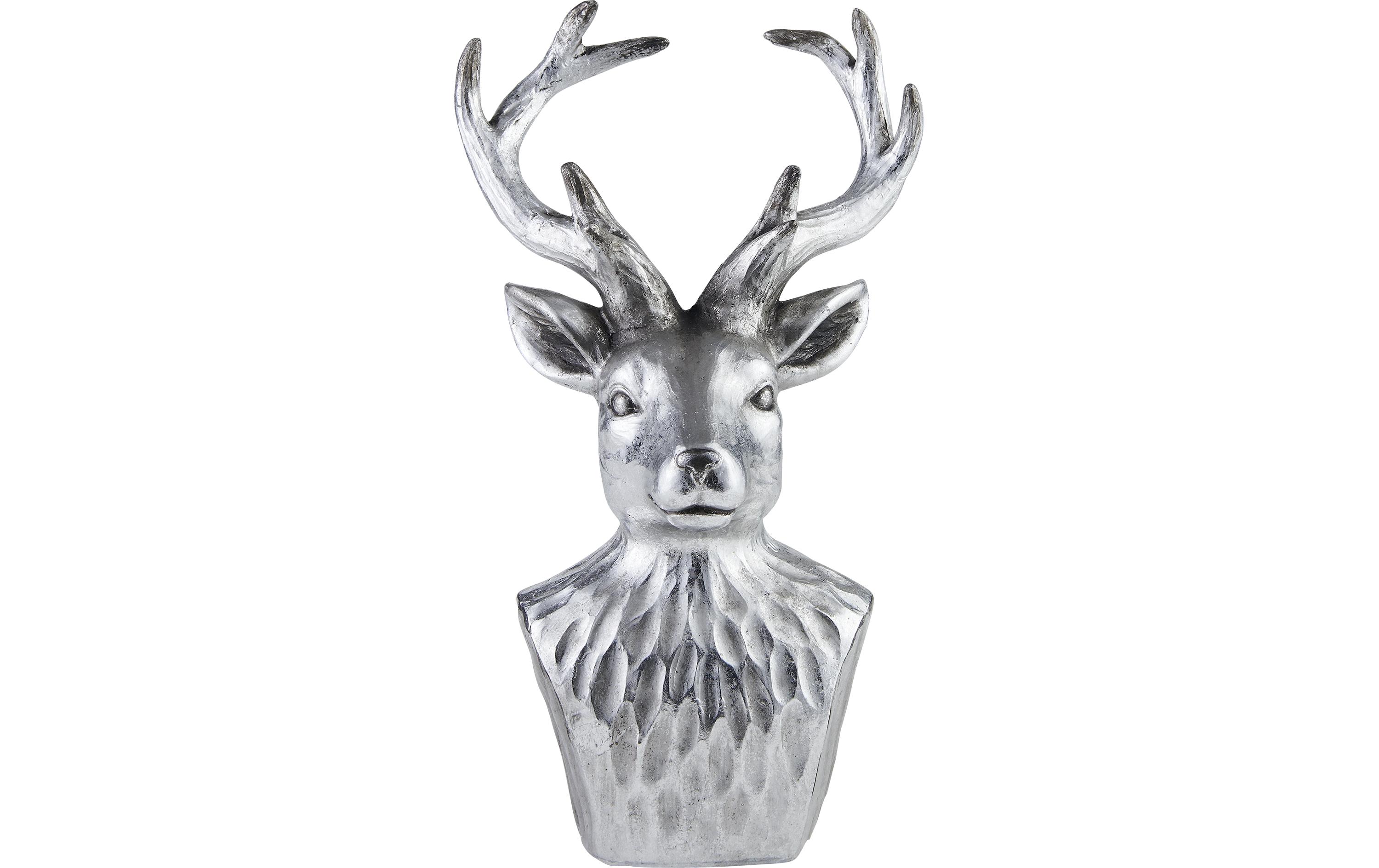 EGLO Weihnachtsfigur Hirsch Lamlash Weihnachtsdeko, Silber