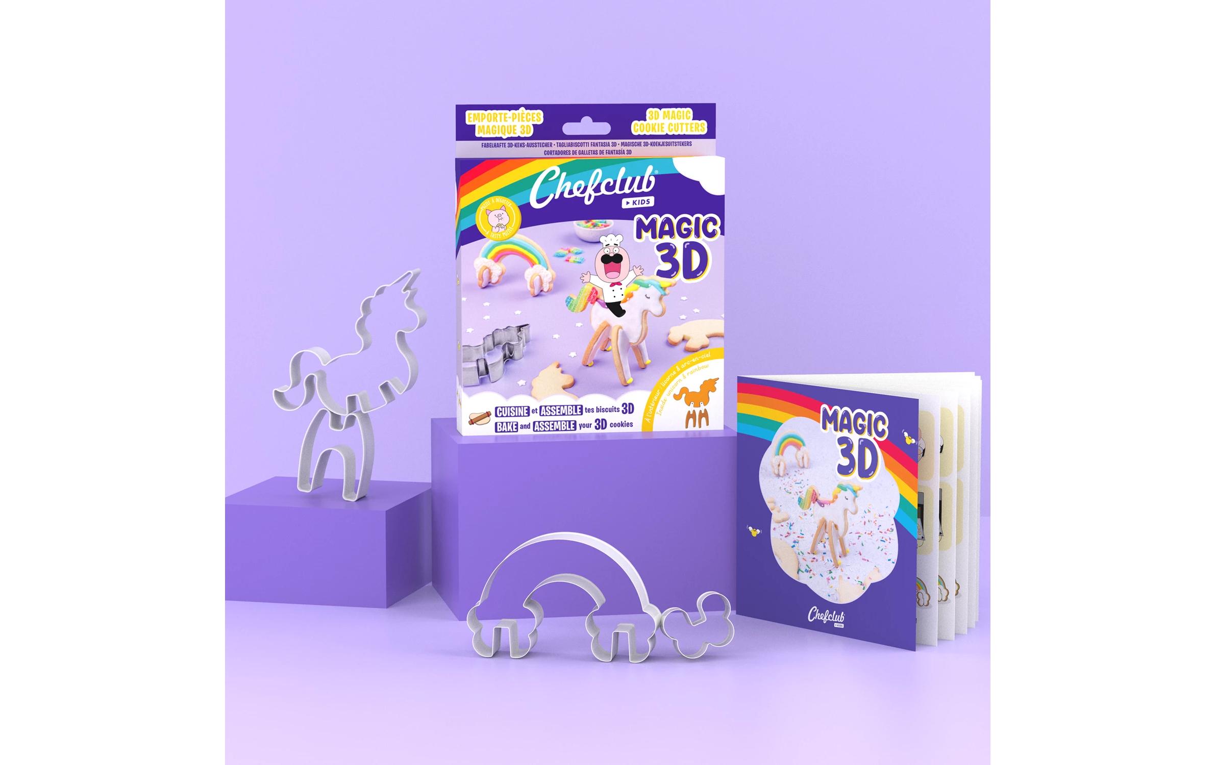 Chefclub Keksausstecher Einhorn/Regenbogen