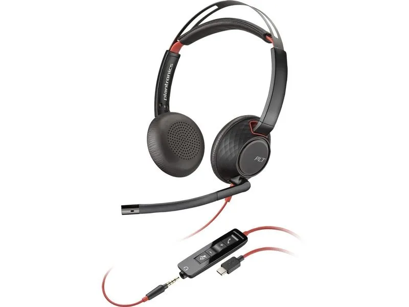 Poly Headset Blackwire 5220 Duo USB-A/C Poly Headset Blackwire 5220 Duo USB-A/C
