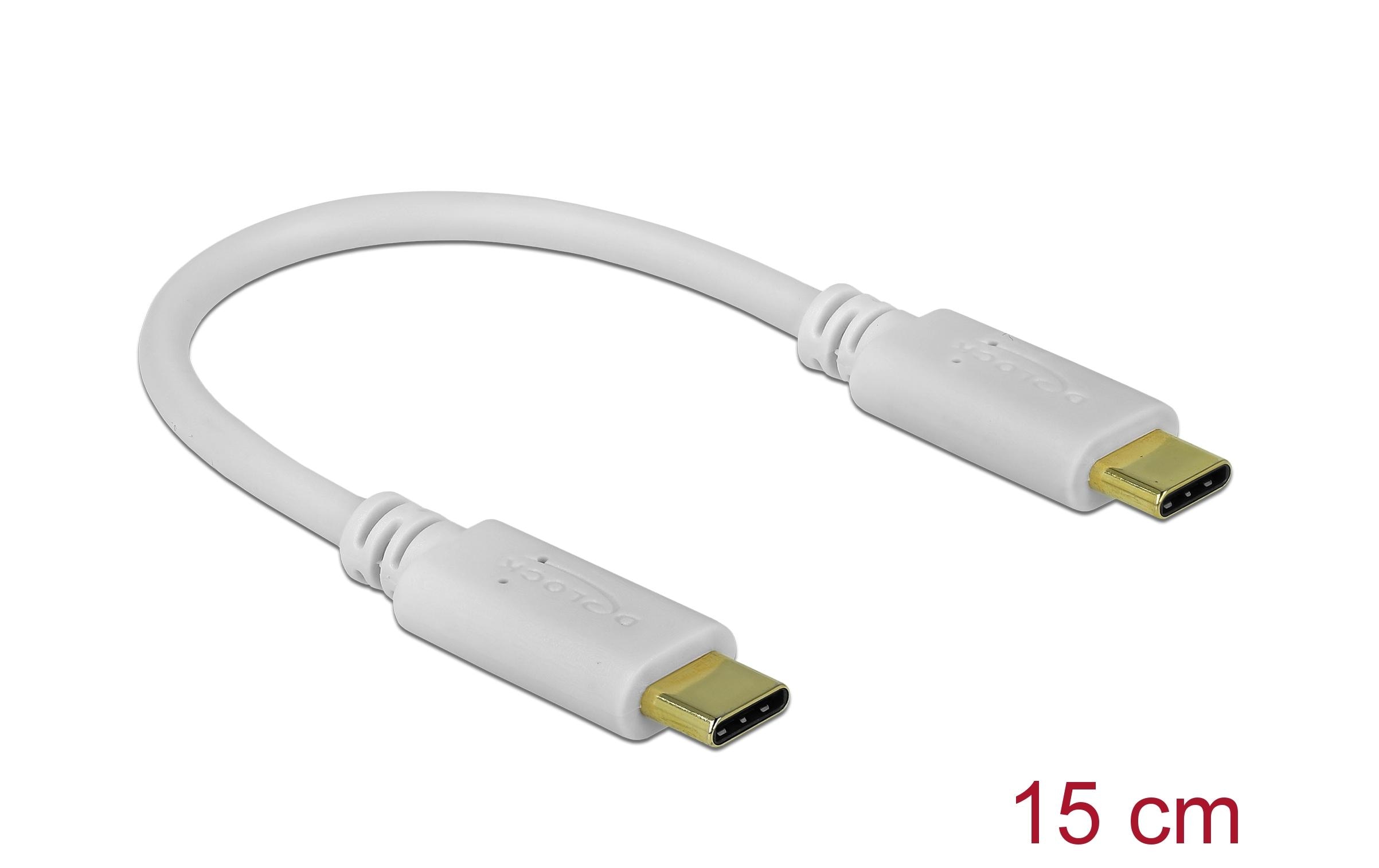 Delock USB-Ladekabel PD 100 W USB C - USB C 0.15 m