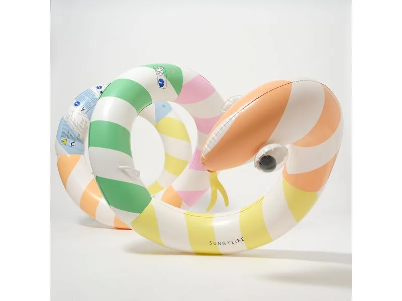 Sunnylife Giant Inflatable Noodle Poolside Sorbet Stripe Sunnylife Giant Inflatable Noodle Poolside Sorbet Stripe
