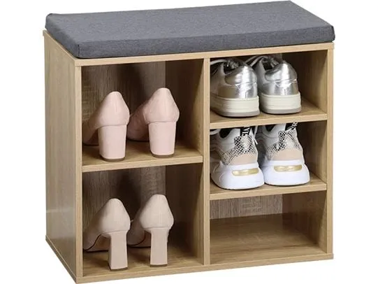 Kesper Annie mit Sitzkissen, Eichedekor, 5 Fächer Kesper Annie mit Sitzkissen, Eichedekor, 5 Fächer