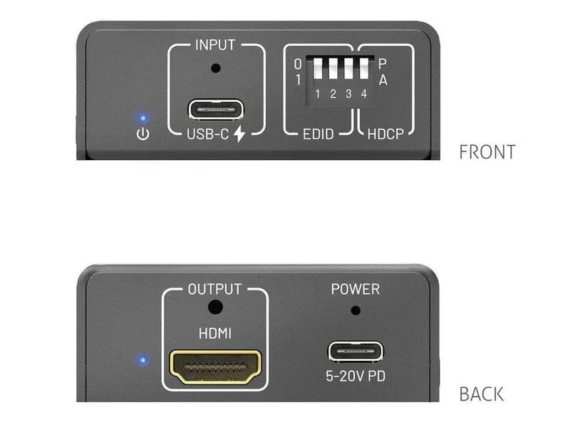 PureLink PureTools PT-C-CPDHD-18G USB-C auf HDMI 2.0 Konverter 18 Gbps
