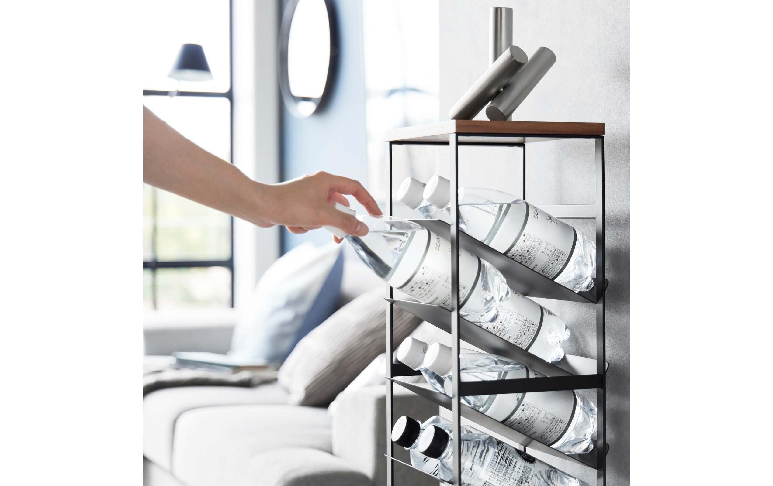 Yamazaki Flaschenregal Tower Schwarz