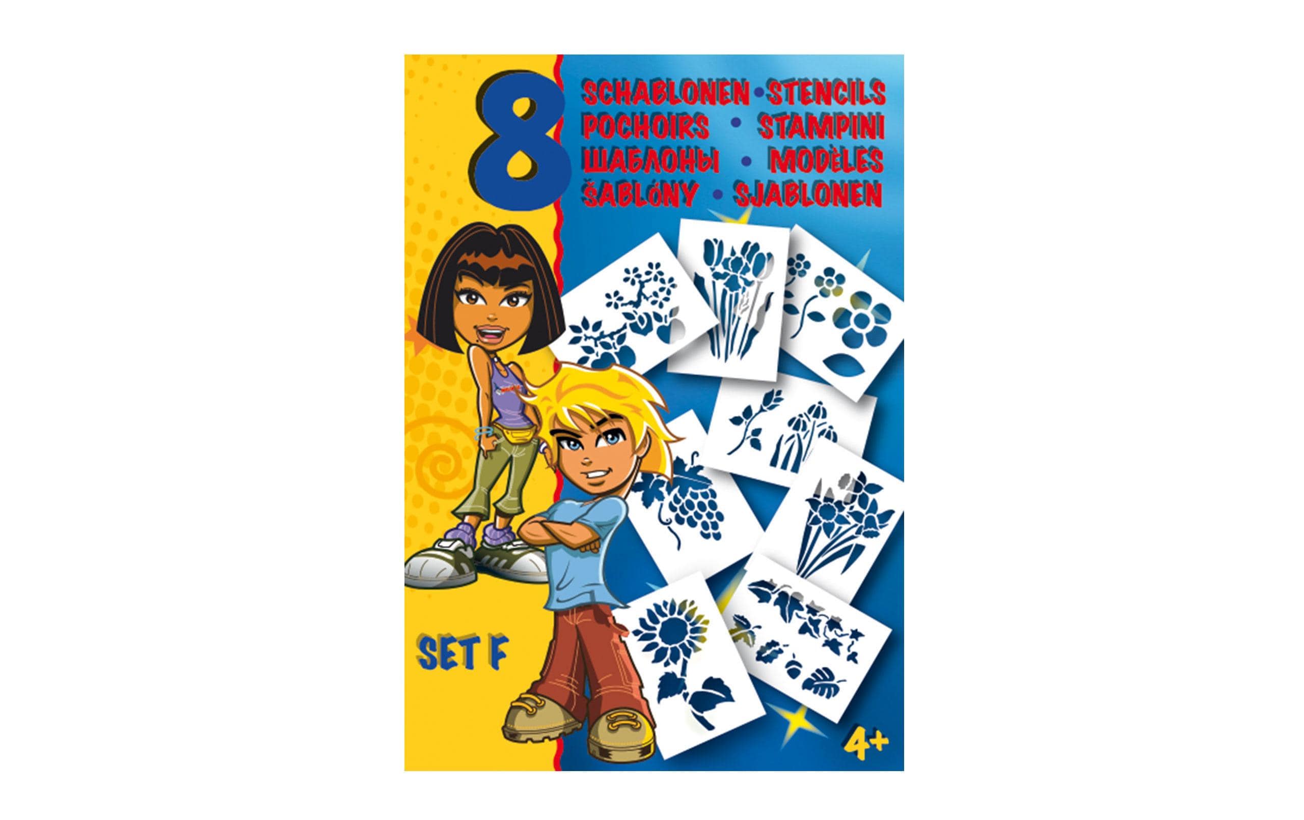 Malinos Schablone A5 Set F Blumen