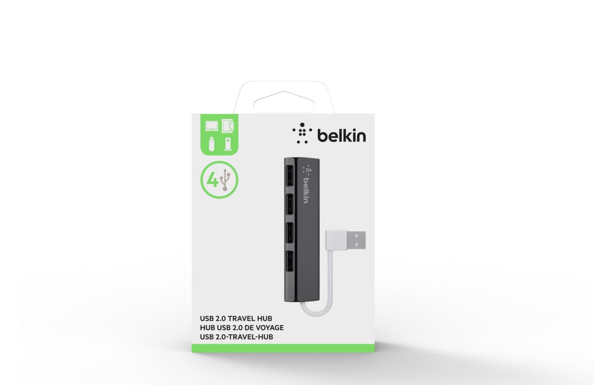 Belkin USB-Hub 4-Port Travel-Hub