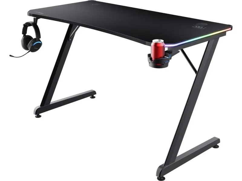 Trust Gaming Tisch GXT 709 Luminus RGB Schwarz