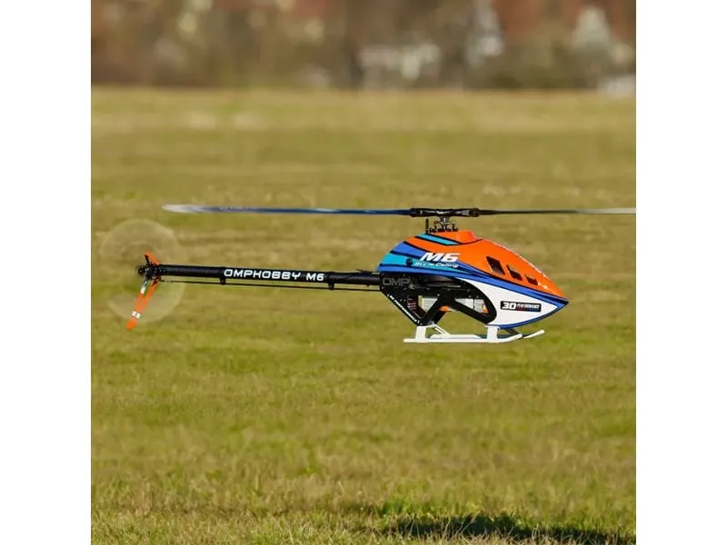 OMPHobby Helikopter M6 Cosmic-Orange Bausatz und Rotorblätter