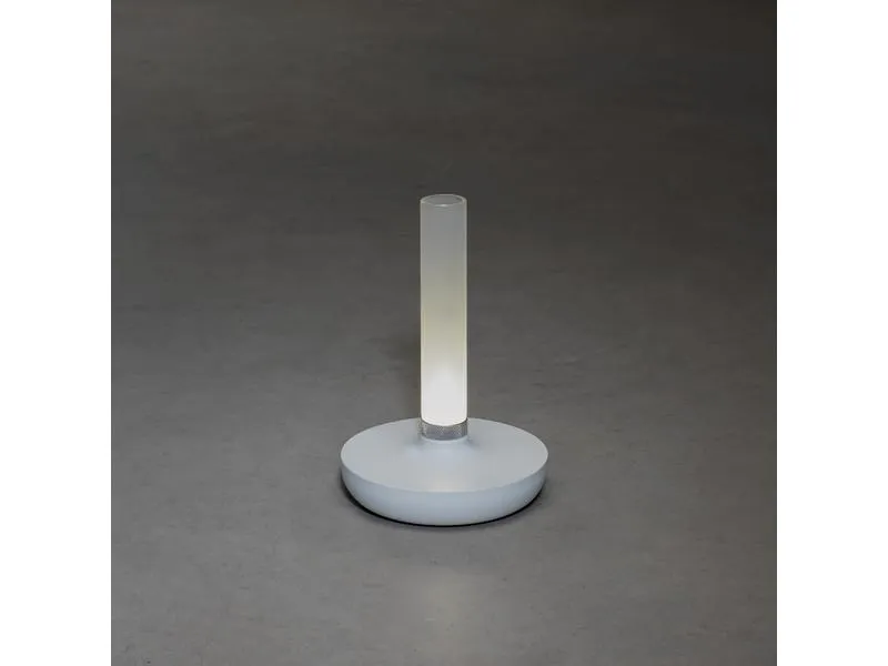 Konstsmide Akku-Tischleuchte USB Biarritz, 1800 / 3000 / 4000 K, Weiss Konstsmide Akku-Tischleuchte USB Biarritz, 1800 / 3000 / 4000 K, Weiss