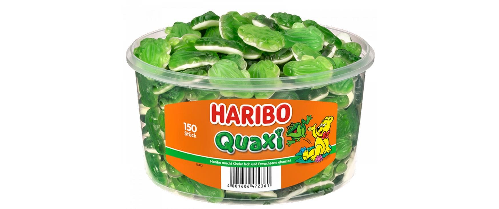 Haribo Gummibonbons Quaxi Frösche 150 Stück