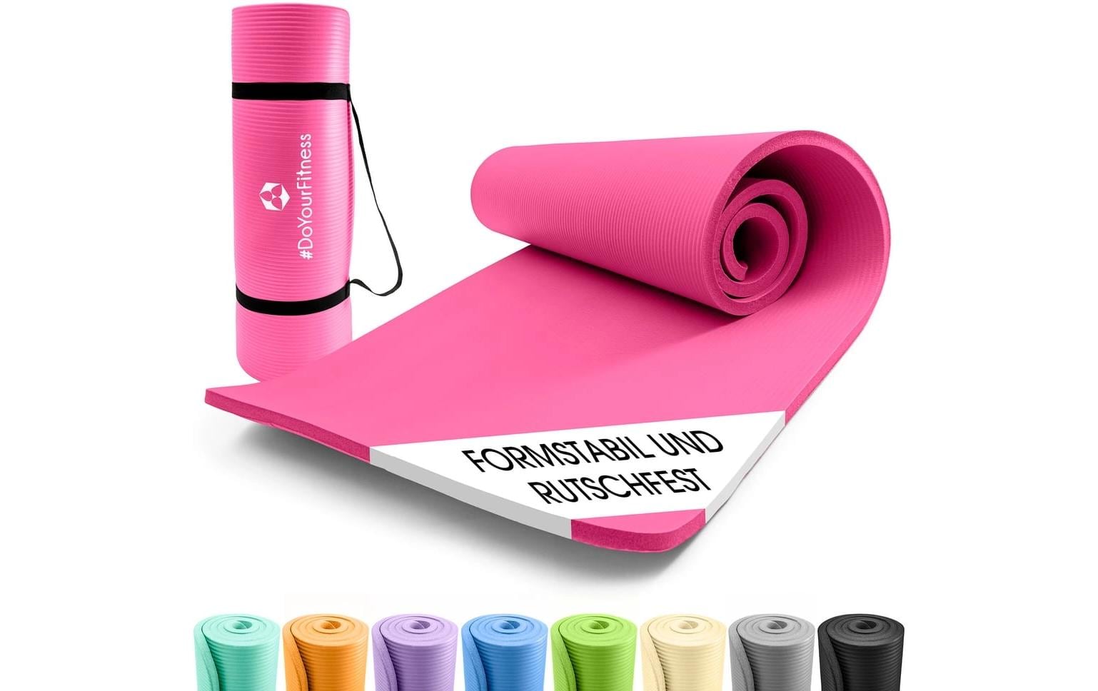 World Fitness Fitnessmatte Yamuna 183 cm x 61 cm, Pink World Fitness Fitnessmatte Yamuna 183 cm x 61 cm, Pink