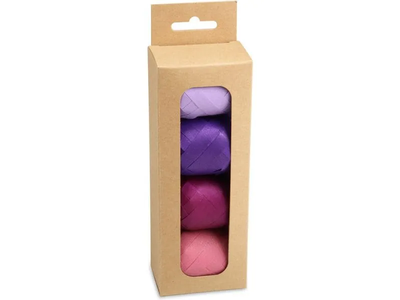 Pattberg Geschenkband Opak Matt 4 Stück je 1 cm x 20 m, Mehrfarbig Pattberg Geschenkband Opak Matt 4 Stück je 1 cm x 20 m, Mehrfarbig