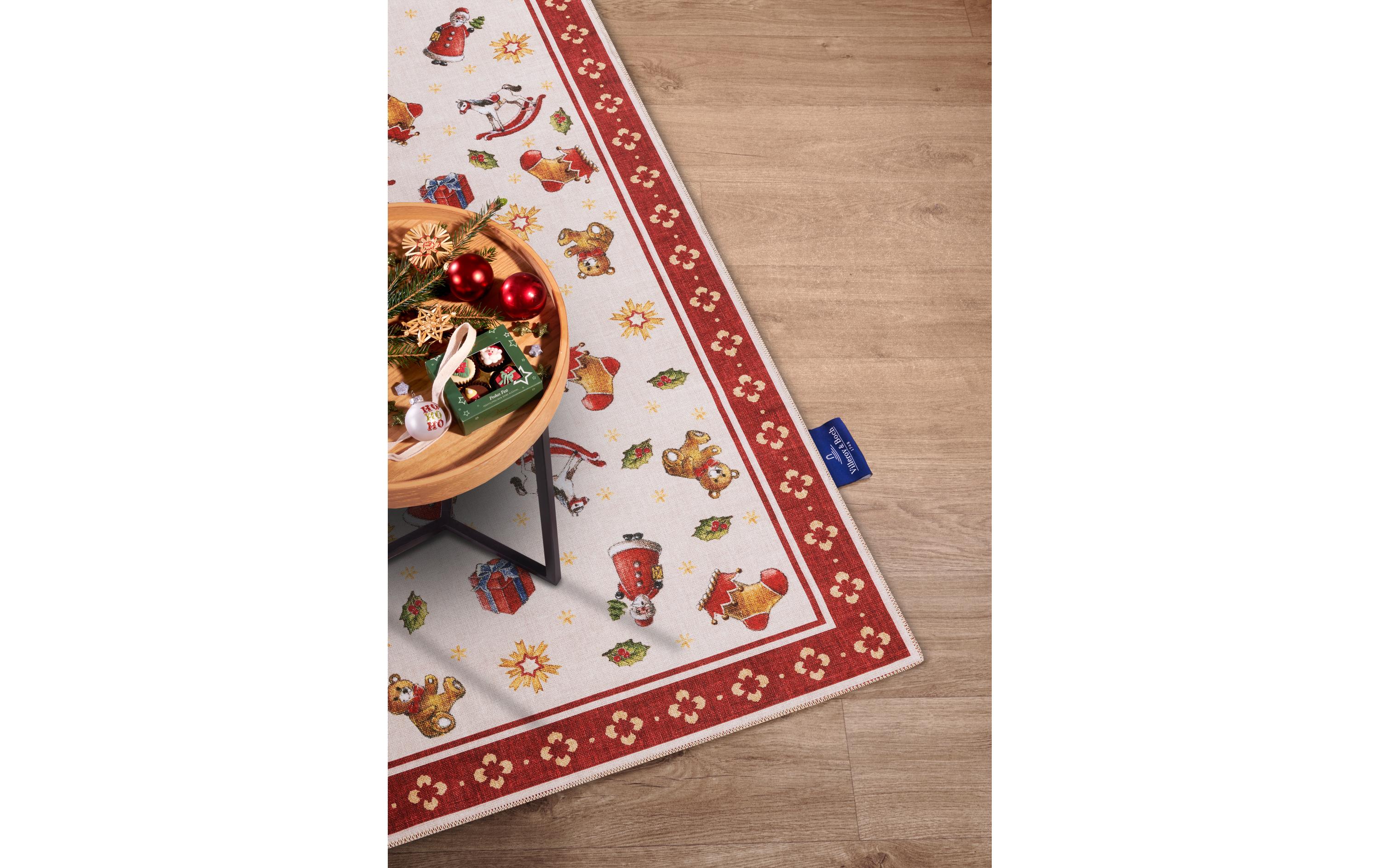Villeroy & Boch Weihnachtsteppich Nostalgic 160 x 230 cm, Rot