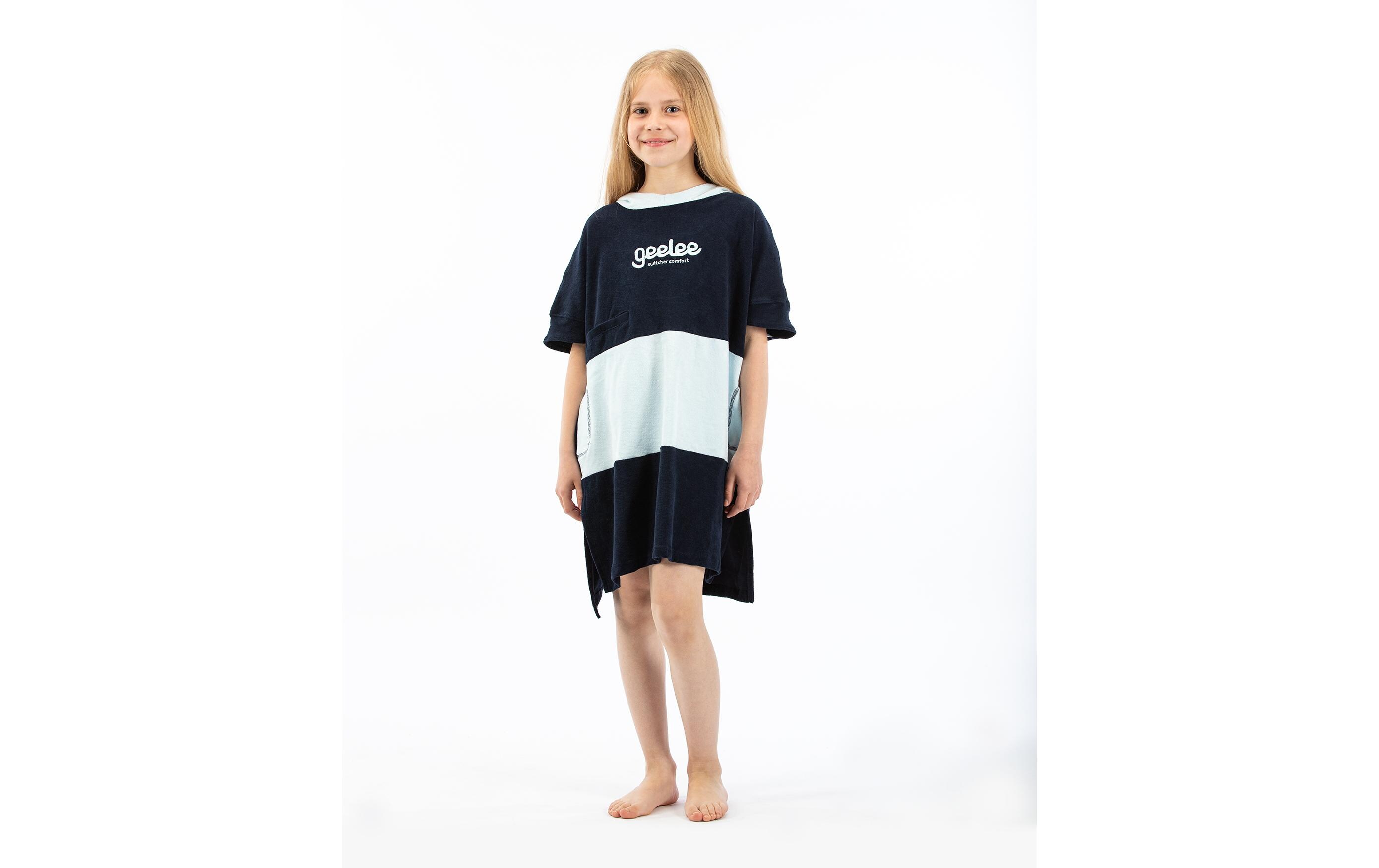 Switcher Badeponcho für Kids Geelee Beach Marine/Angelite