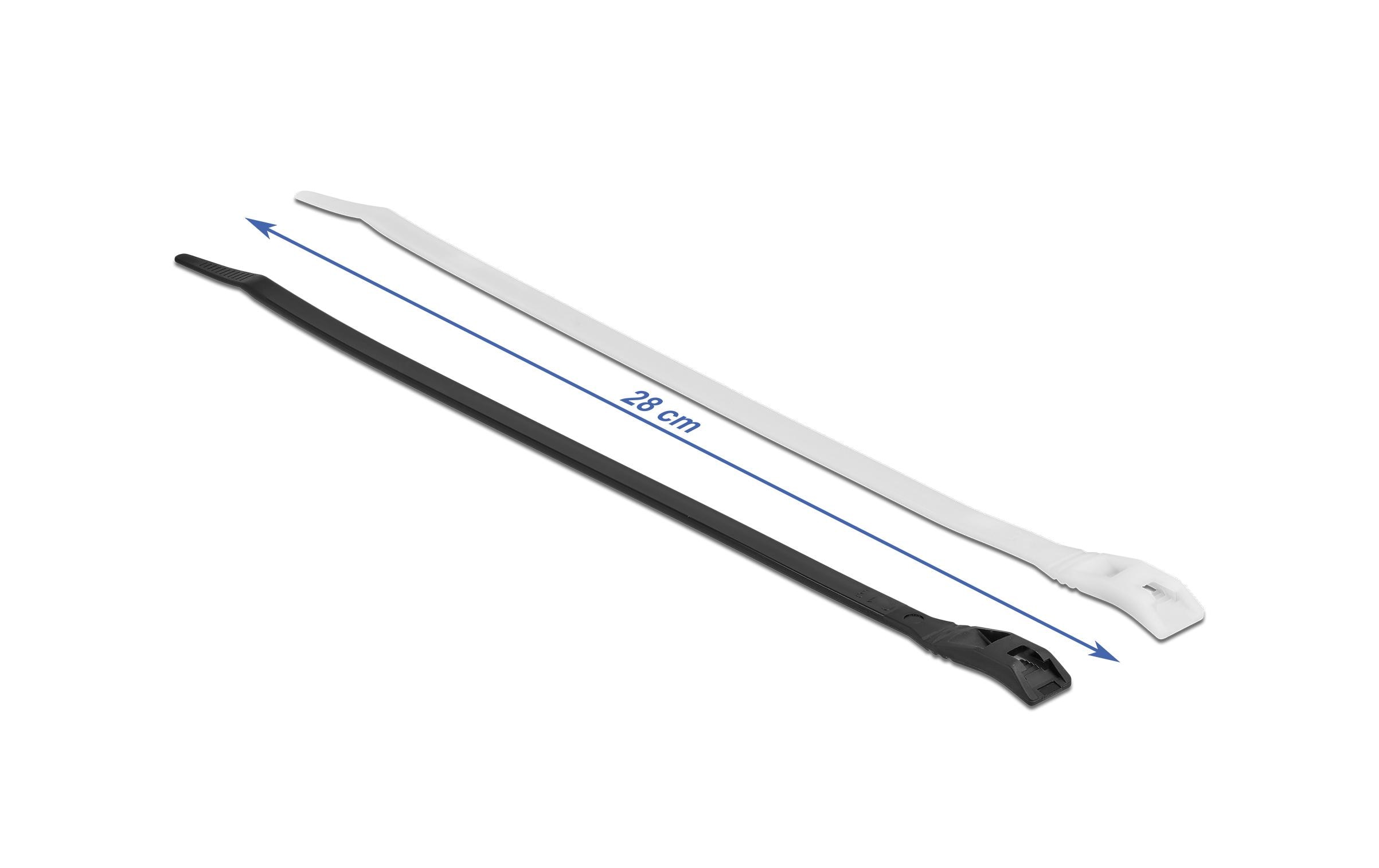 Delock Kabelbinder mit flachem Kopf Mehrfarbig 280 mm x 7.6 mm