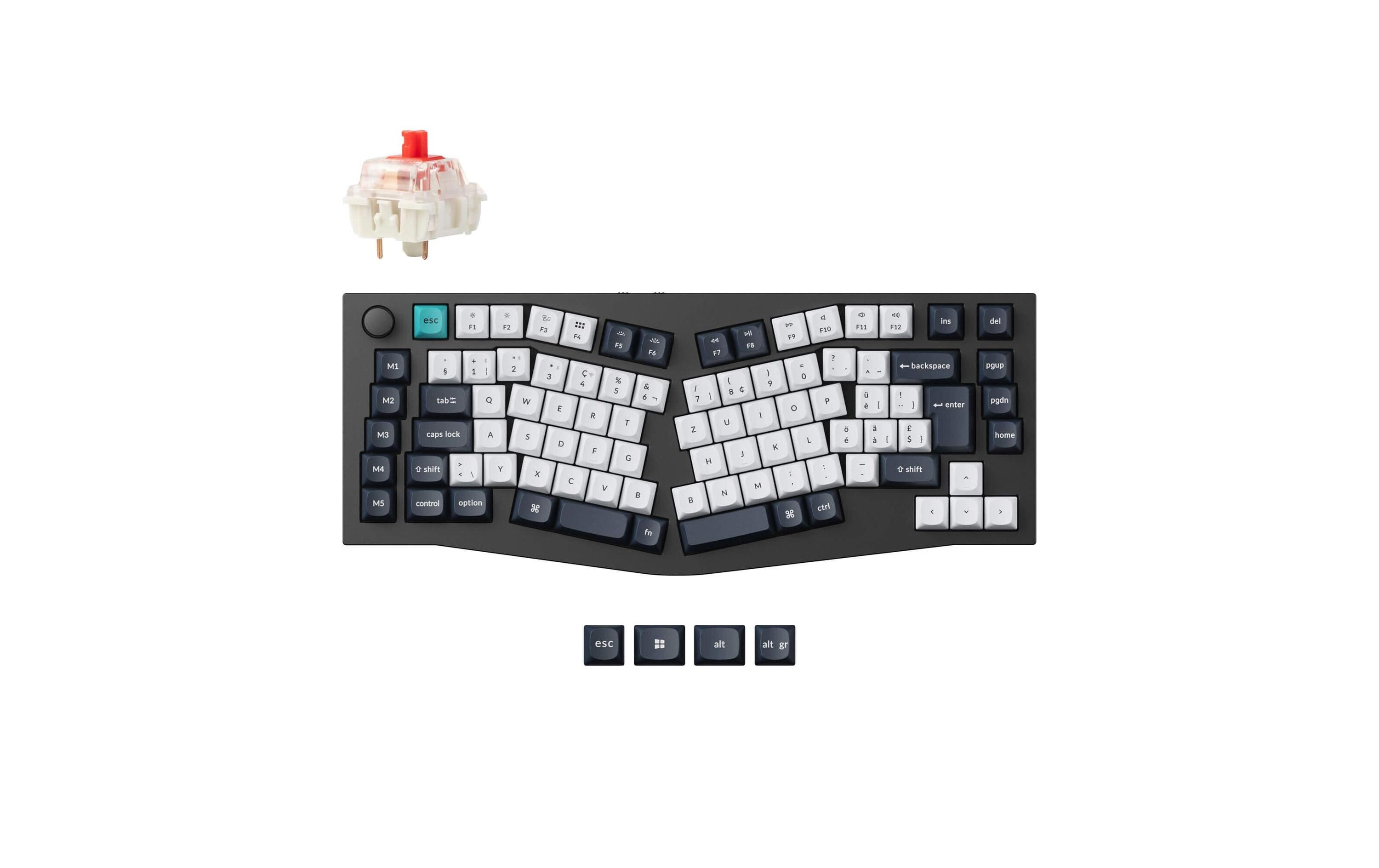 Keychron Gaming-Tastatur Q10 Max Black QMK Red Switch Keychron Gaming-Tastatur Q10 Max Black QMK Red Switch