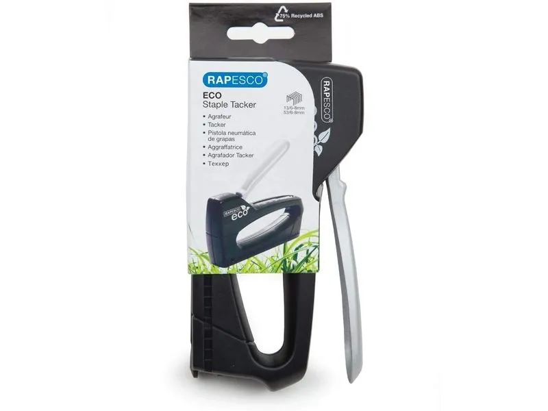 Rapesco Germ-Savvy Antibakteriell ECO T8-Lite Tacker Schwarz Rapesco Germ-Savvy Antibakteriell ECO T8-Lite Tacker Schwarz