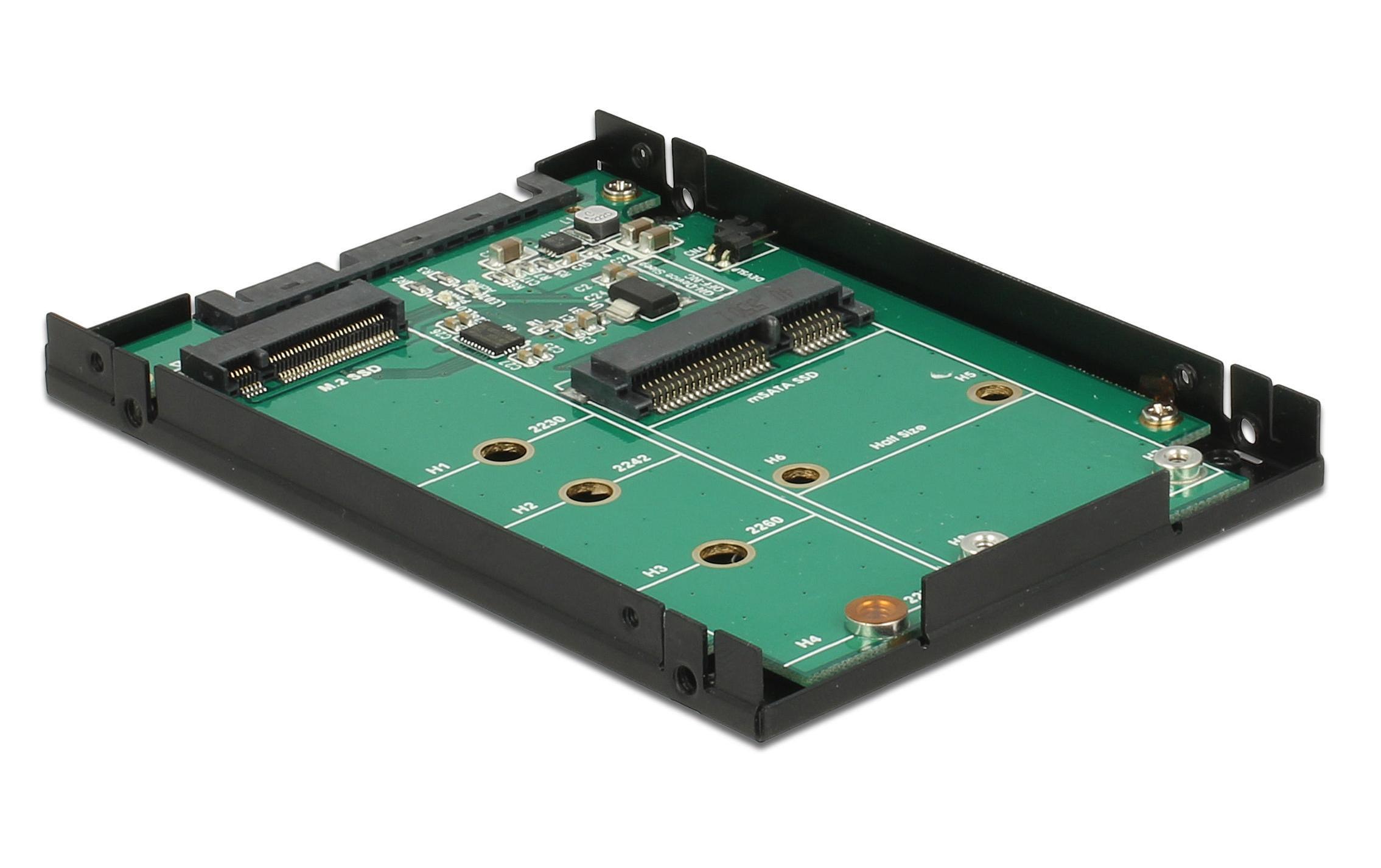 Delock Konverter 2.5″ M.2 / mSATA zu SATA Adapter Delock Konverter 2.5″ M.2 / mSATA zu SATA Adapter