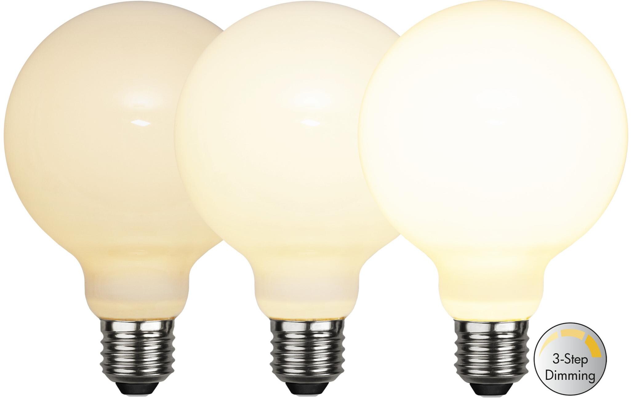 Star Trading LED Leuchtmittel E27 G95 Opaque Filament RA90 3-step Star Trading LED Leuchtmittel E27 G95 Opaque Filament RA90 3-step