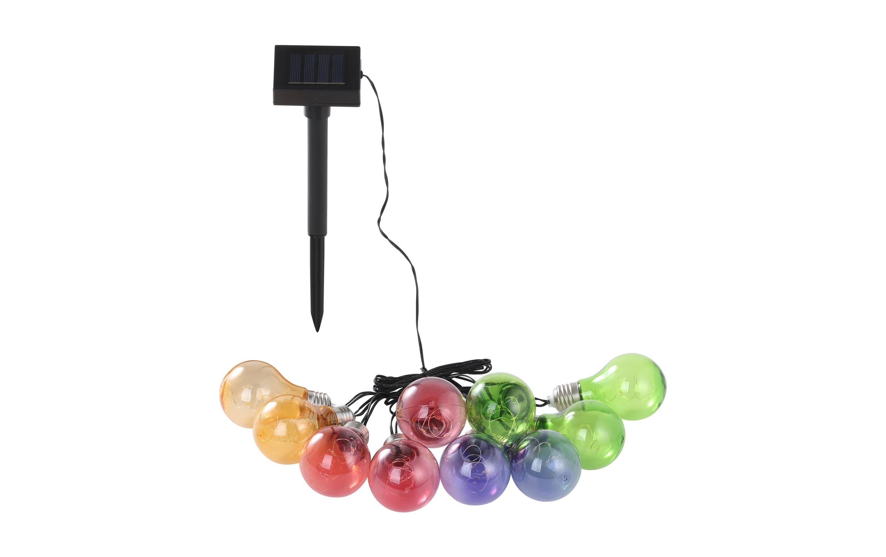 EGLO Leuchten Lichterkette SOLAR 10 LEDs, 190 cm, Mehrfarbig EGLO Leuchten Lichterkette SOLAR 10 LEDs, 190 cm, Mehrfarbig