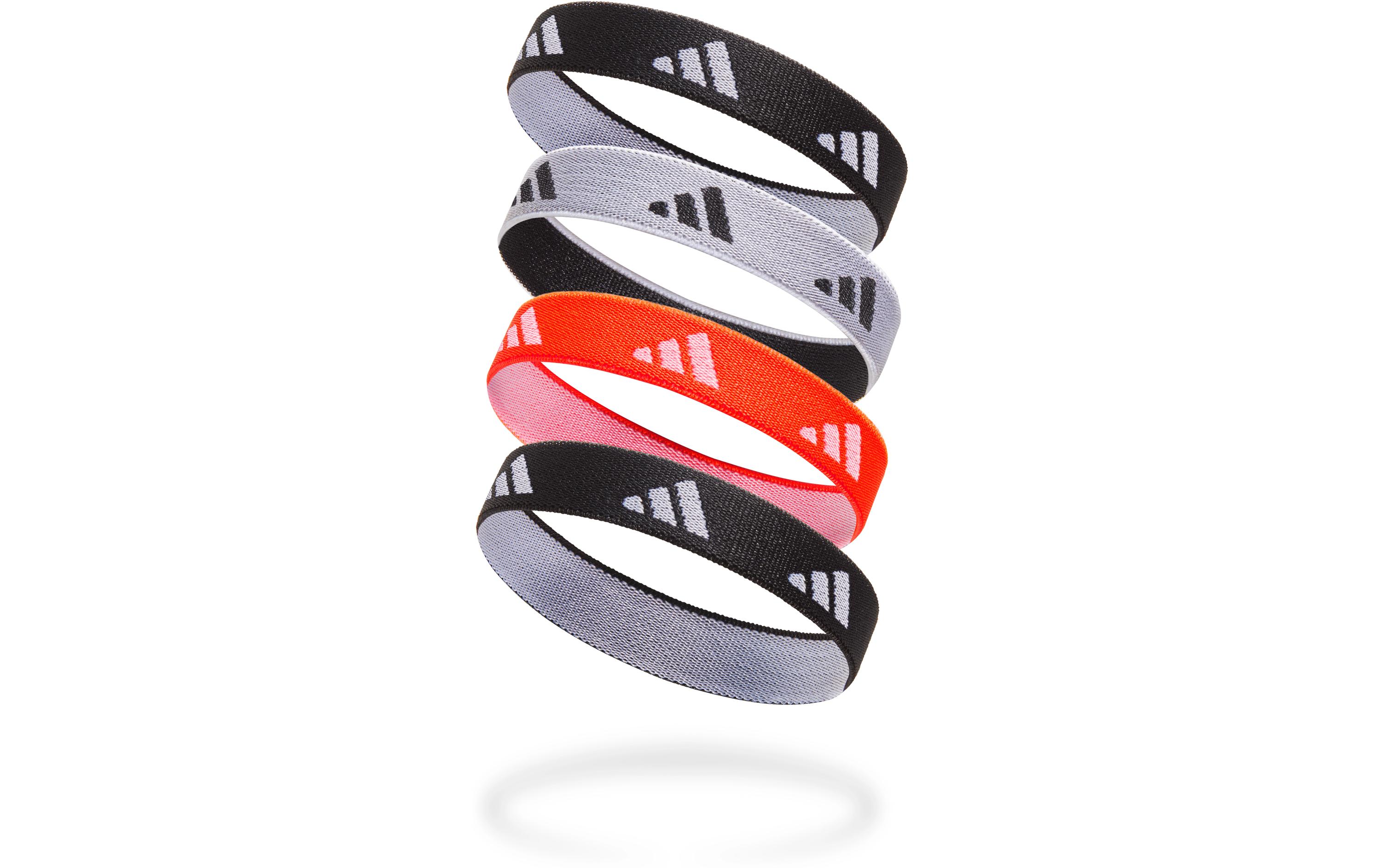 adidas Hair Ties Schwarz, Weiss, Solar Rot