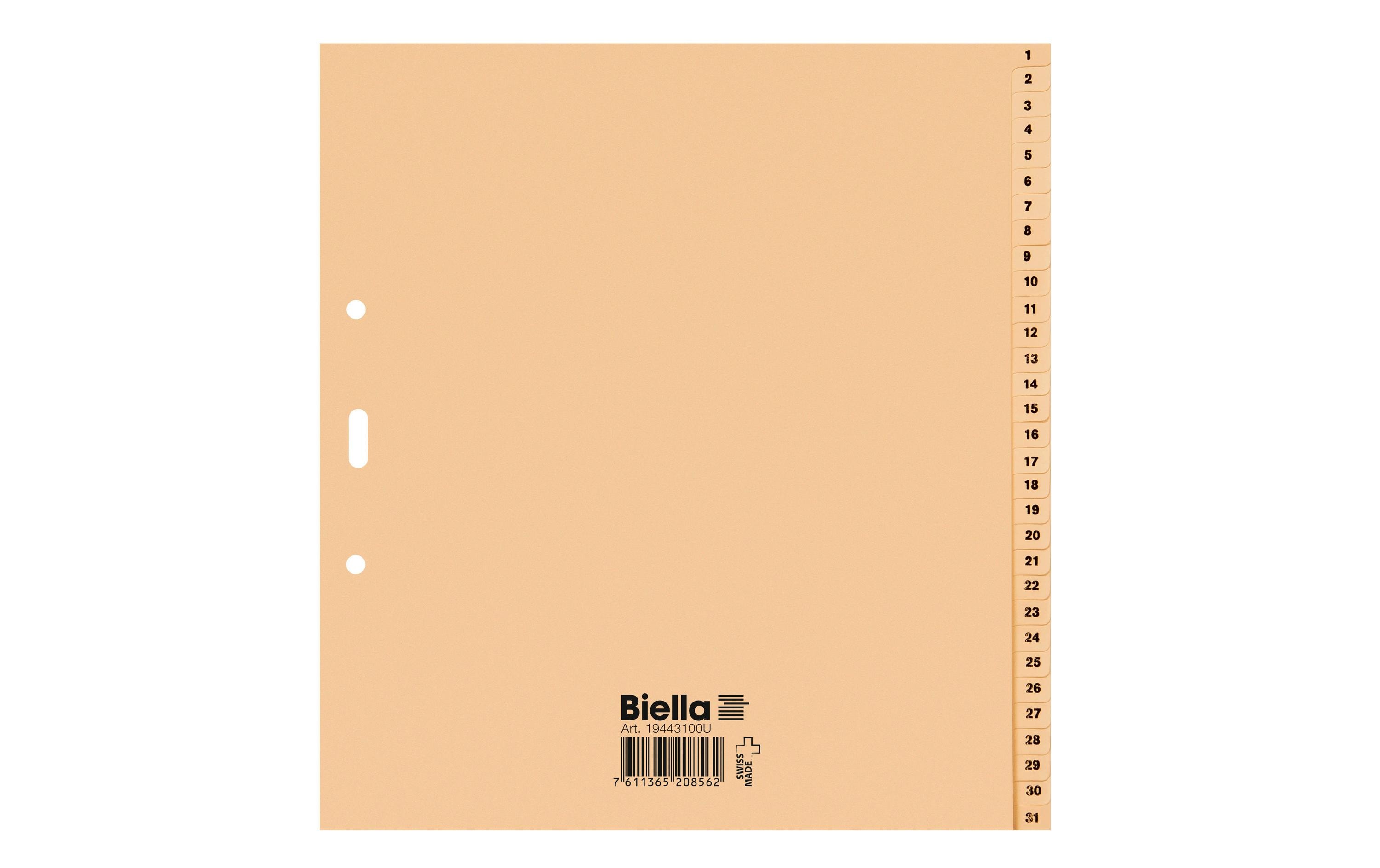 Biella Register A4, 1-31