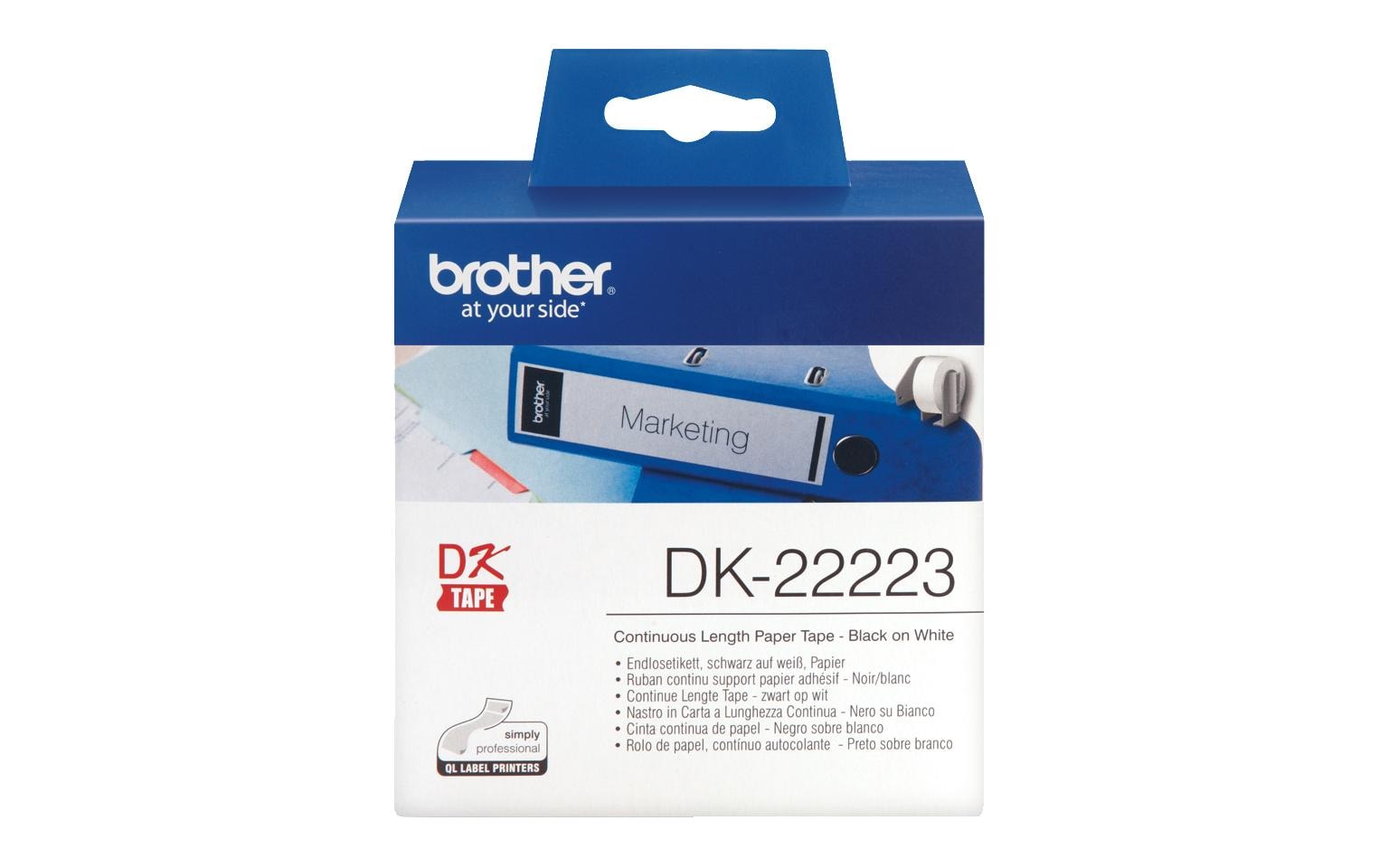 Brother Etikettenrolle DK-22223 Thermo Direct 50 mm x 30 m Brother Etikettenrolle DK-22223 Thermo Direct 50 mm x 30 m