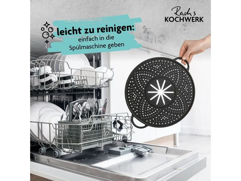 Kochwerk Spritzschutzdeckel 30 cm, Schwarz Kochwerk Spritzschutzdeckel 30 cm, Schwarz