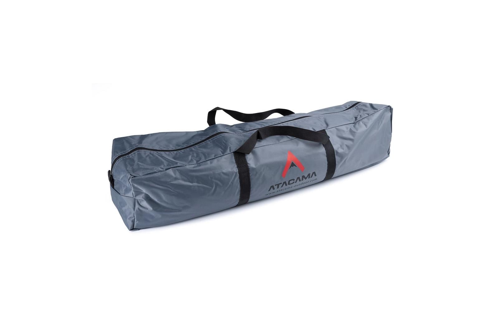 Atacama Wurfzelt Pop Up 3 Personen Dunkelgrau-Rot