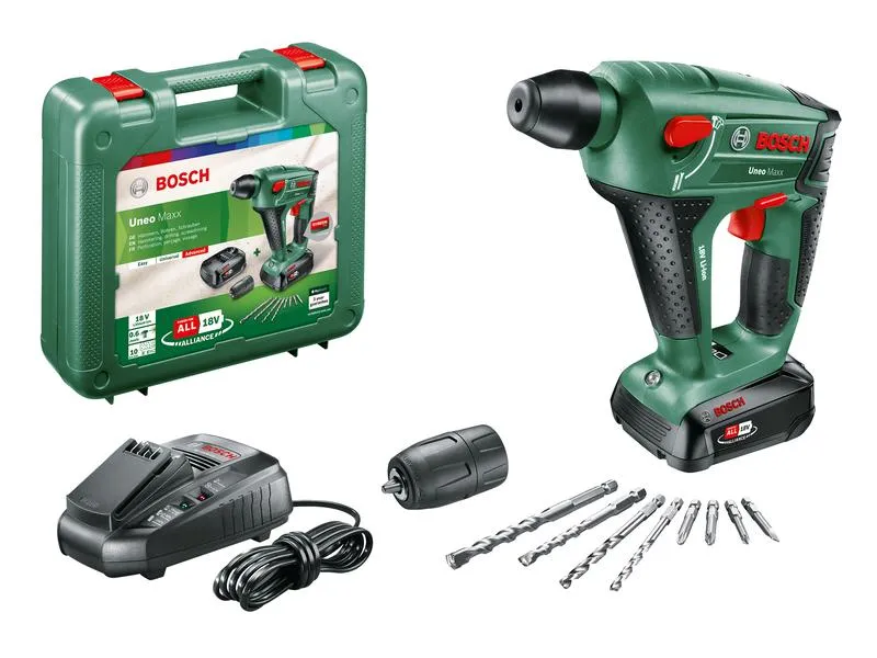 Bosch Bohrhammer Uneo Maxx Kit 1x 2.5 Ah Bosch Bohrhammer Uneo Maxx Kit 1x 2.5 Ah