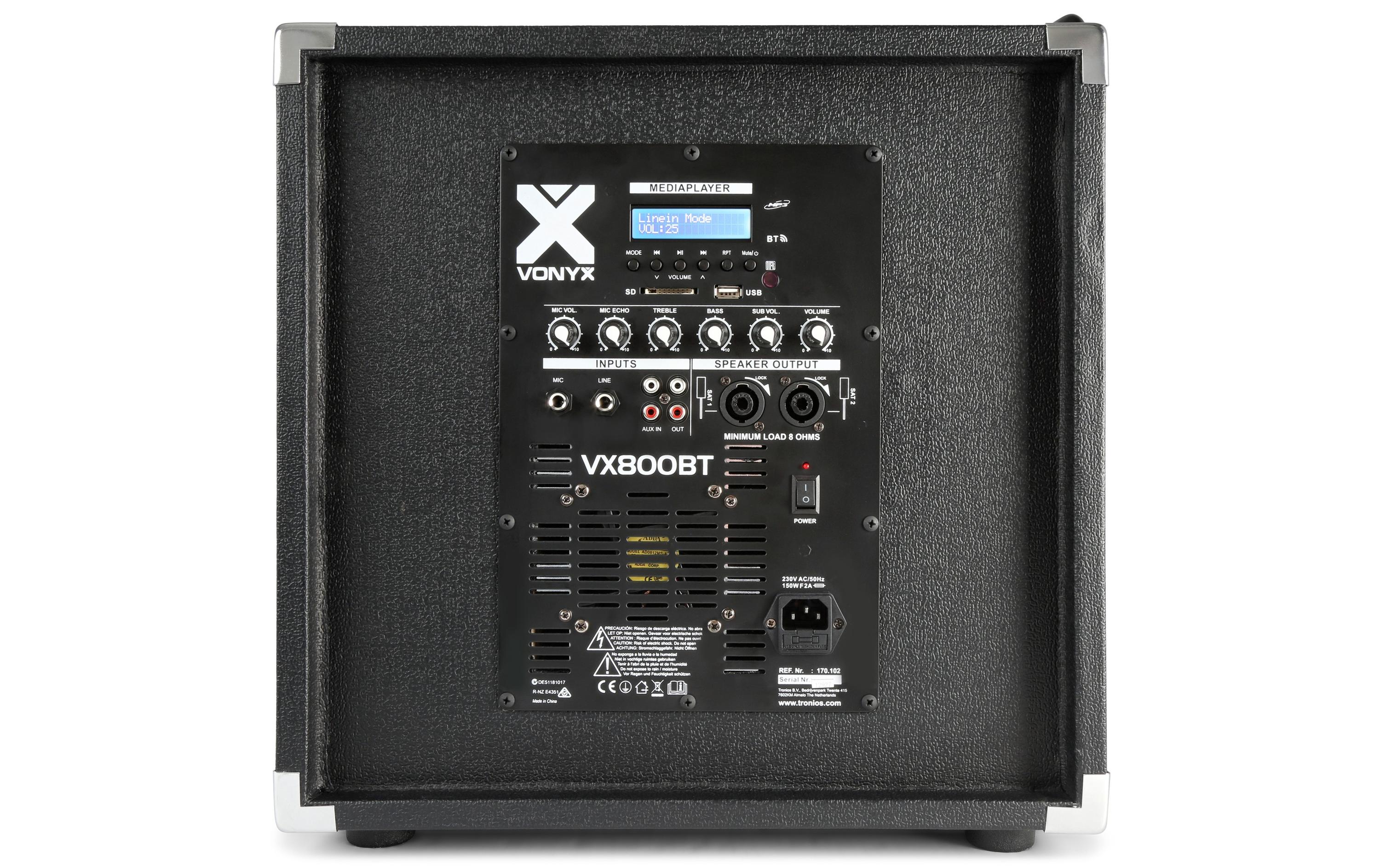 Vonyx PA-System VX800BT