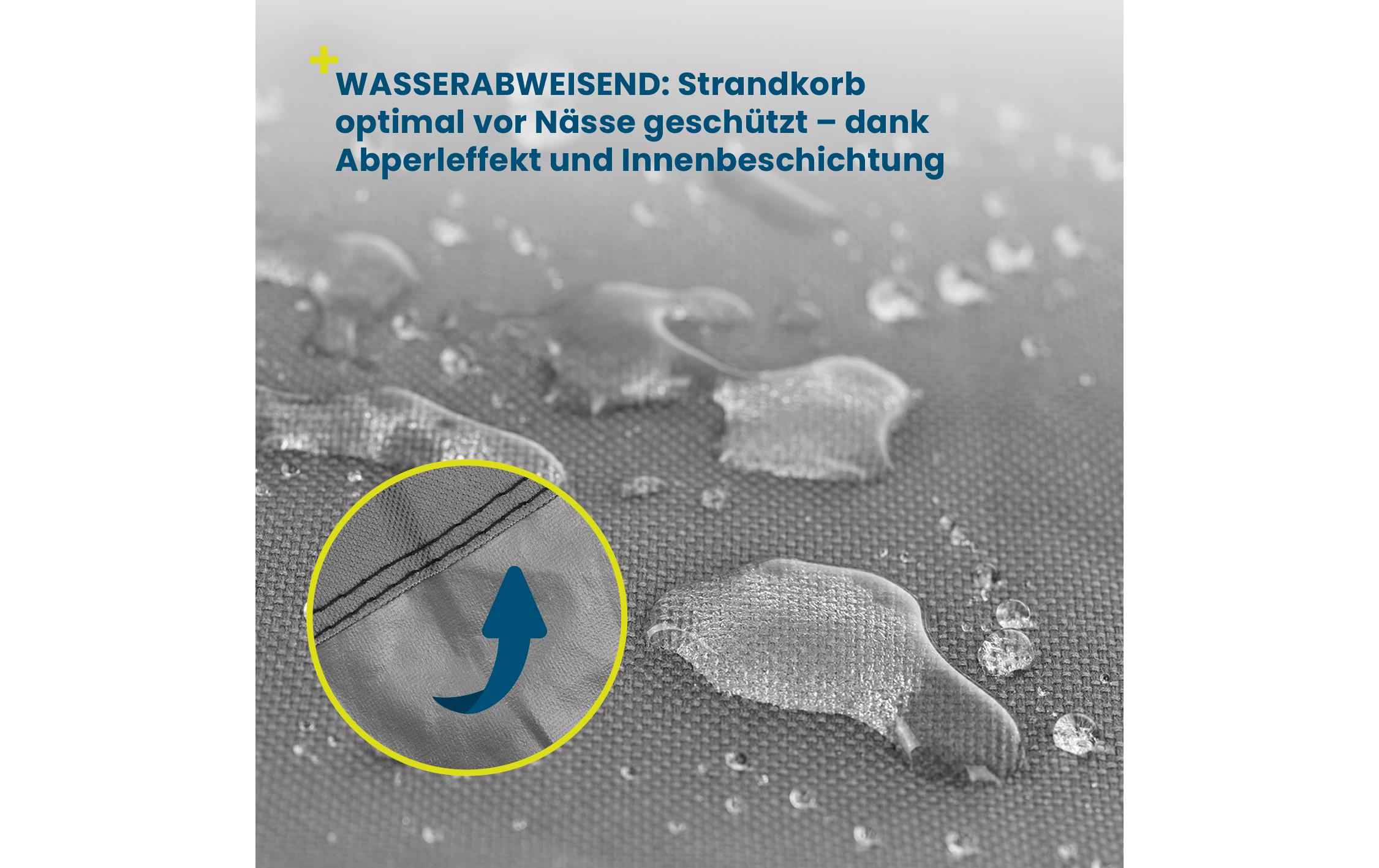 Hoberg Strandkorbabdeckung gross, 140 x 100 x 165 cm, grau