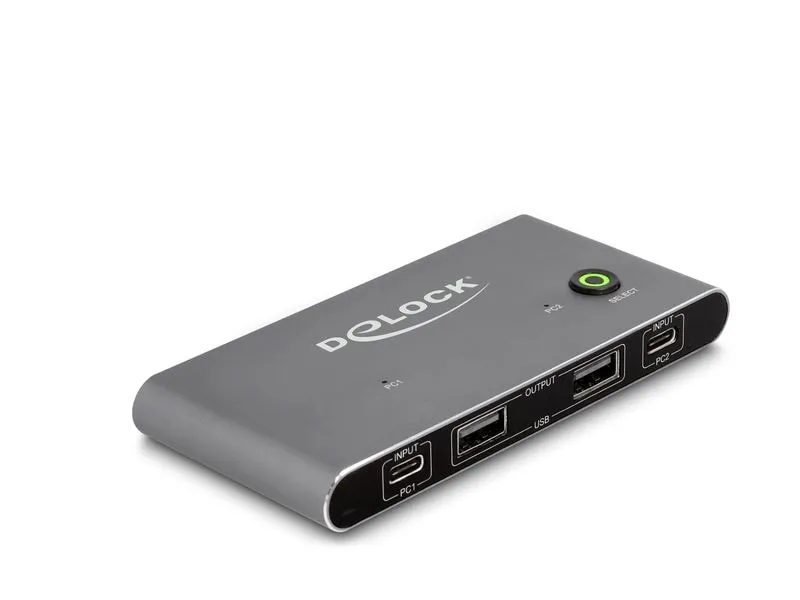 Delock KVM Switch USB-C zu HDMI 8K 60 Hz mit USB 2.0 Delock KVM Switch USB-C zu HDMI 8K 60 Hz mit USB 2.0