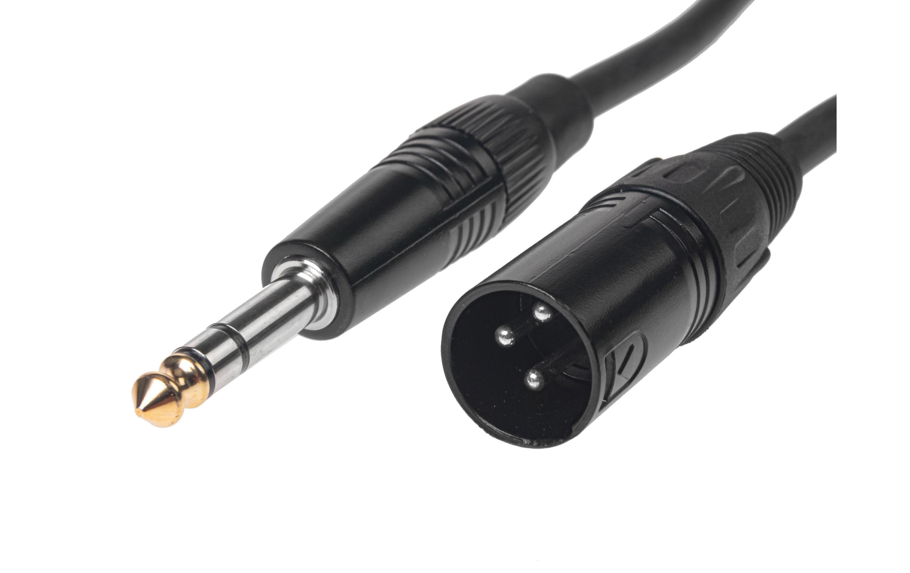 Bemero XLR-Kabel XLRm - 6.3 Klinken symmetrisch 6 m, Schwarz Bemero XLR-Kabel XLRm - 6.3 Klinken symmetrisch 6 m, Schwarz