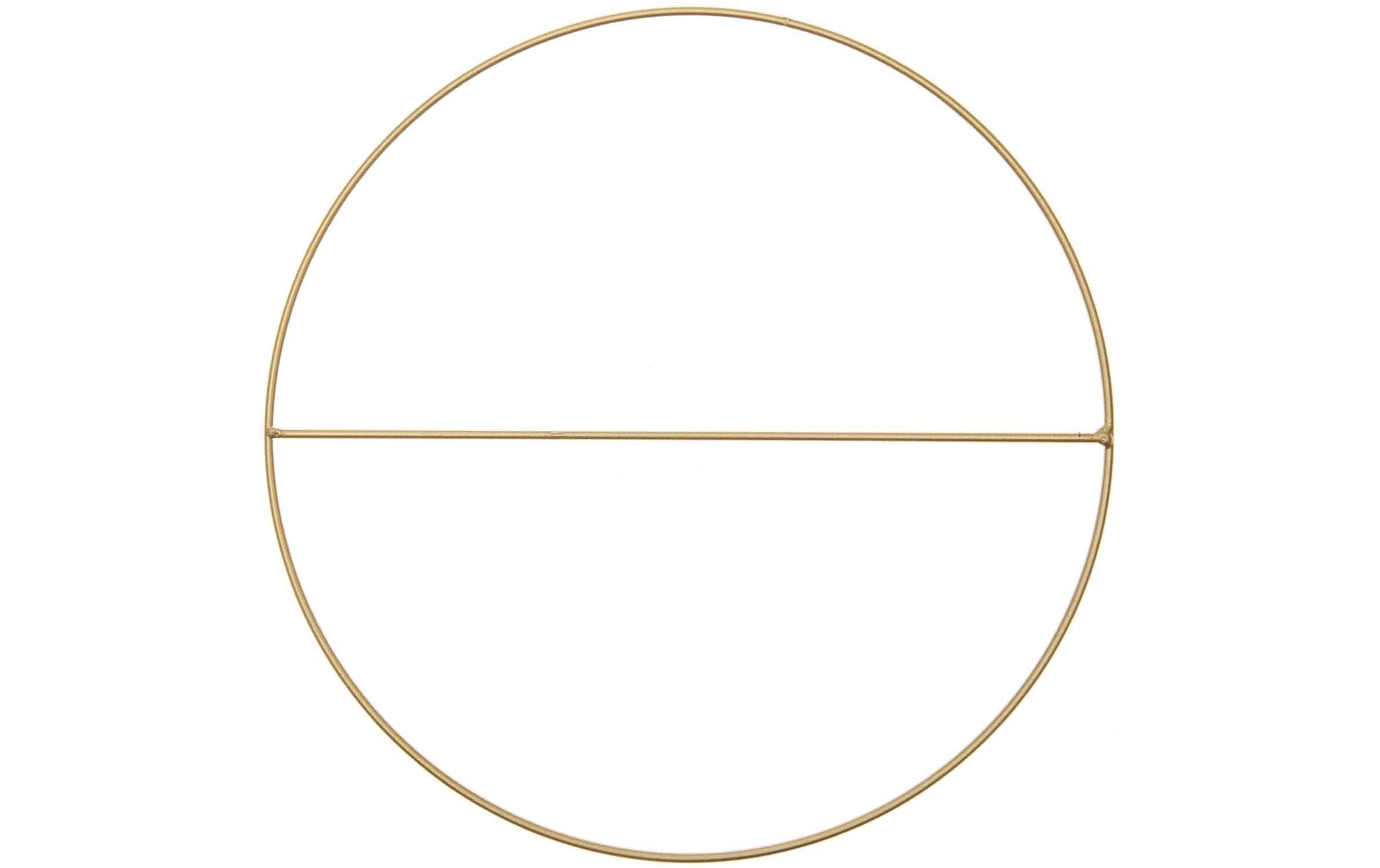 Rico Design Metallring mit Querstrebe Gold, 25 cm Rico Design Metallring mit Querstrebe Gold, 25 cm