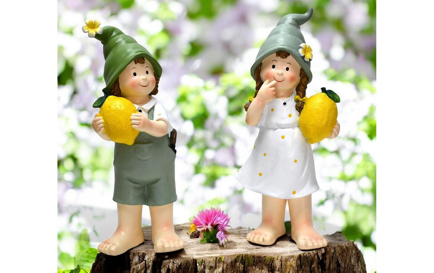 Dameco Dekofigur Kinder mit Zitrone 2er Set