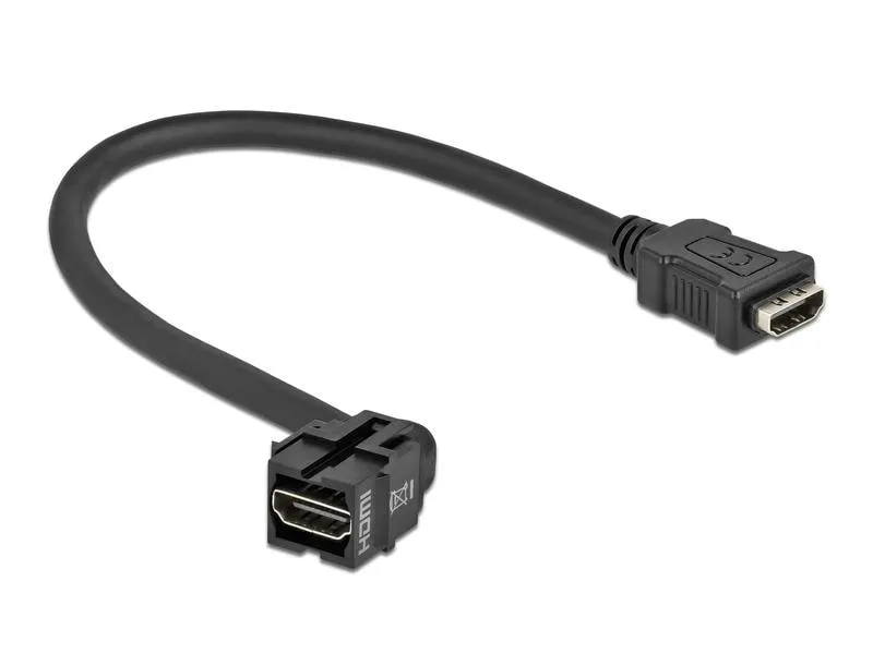 Delock Keystone-Modul HDMI Buchse – HDMI Buchse Schwarz Delock Keystone-Modul HDMI Buchse – HDMI Buchse Schwarz