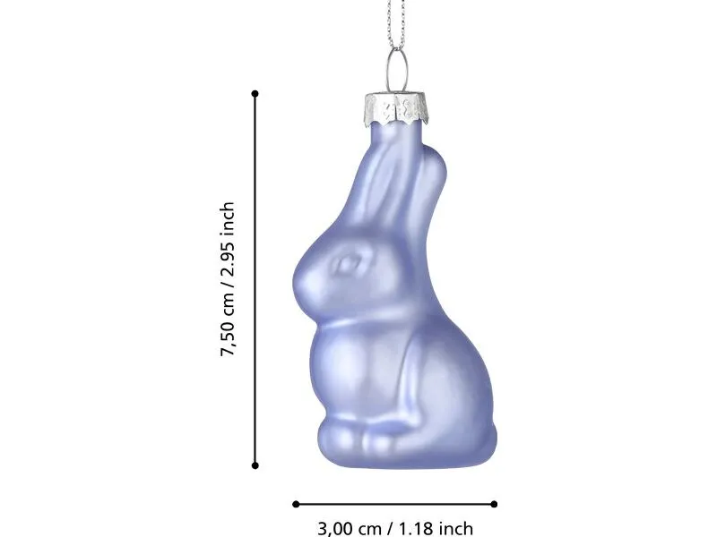 EGLO Aufhänger Hase Fintry 6 Stück, Aprikose, Gelb, Lavendel EGLO Aufhänger Hase Fintry 6 Stück, Aprikose, Gelb, Lavendel