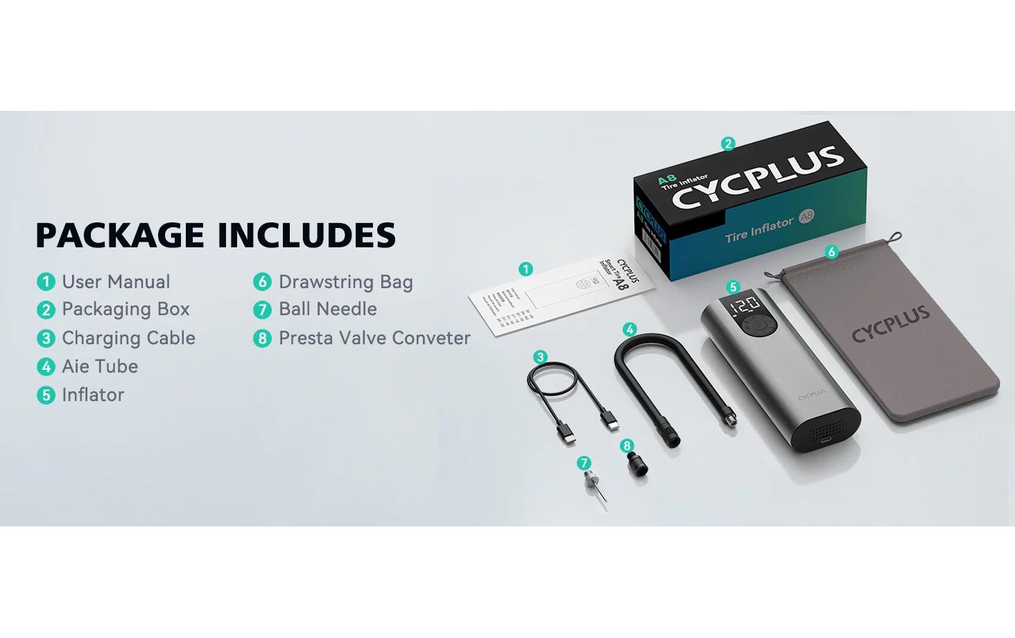 CYCPLUS Minipumpe CYC A8 Black