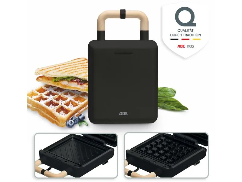 ADE Waffeleisen Schwarz