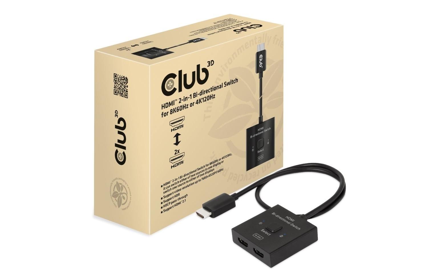 Club 3D 2-Port Signalsplitter CSV-1384 Club 3D 2-Port Signalsplitter CSV-1384