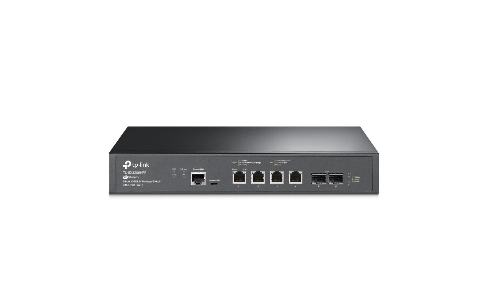 TP-Link PoE++ Switch TL-SX3206HPP 6 Port TP-Link PoE++ Switch TL-SX3206HPP 6 Port