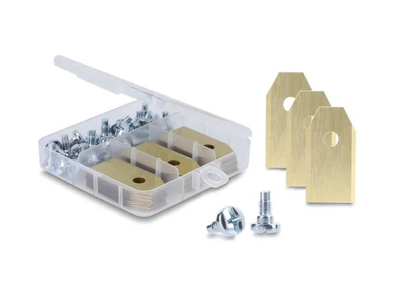 Delock Mähroboter Ersatzmesser Titanbeschichtung 0.75 mm 30 Stück Delock Mähroboter Ersatzmesser Titanbeschichtung 0.75 mm 30 Stück