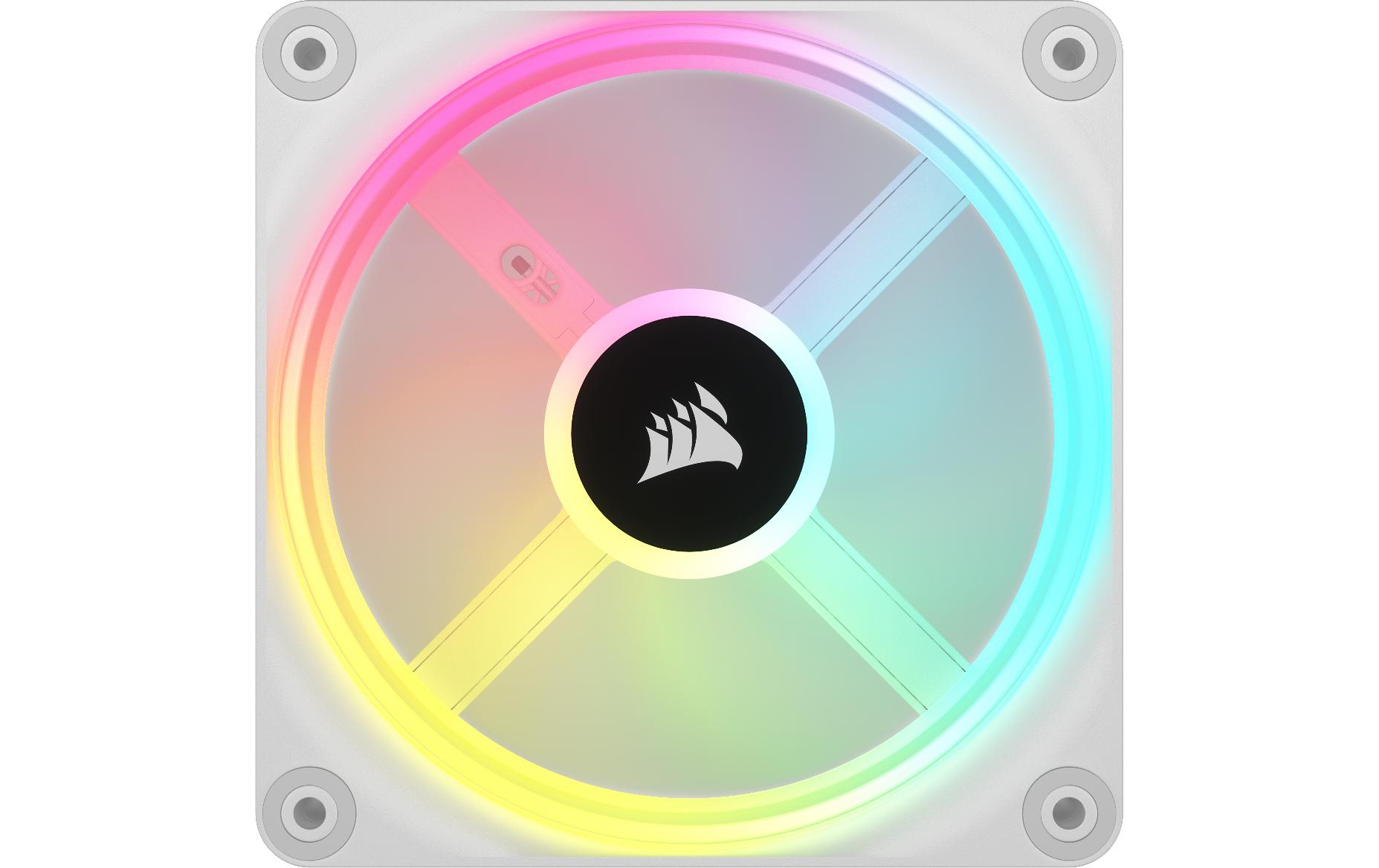 Corsair PC-Lüfter iCUE QX120 RGB Expansion Kit Weiss