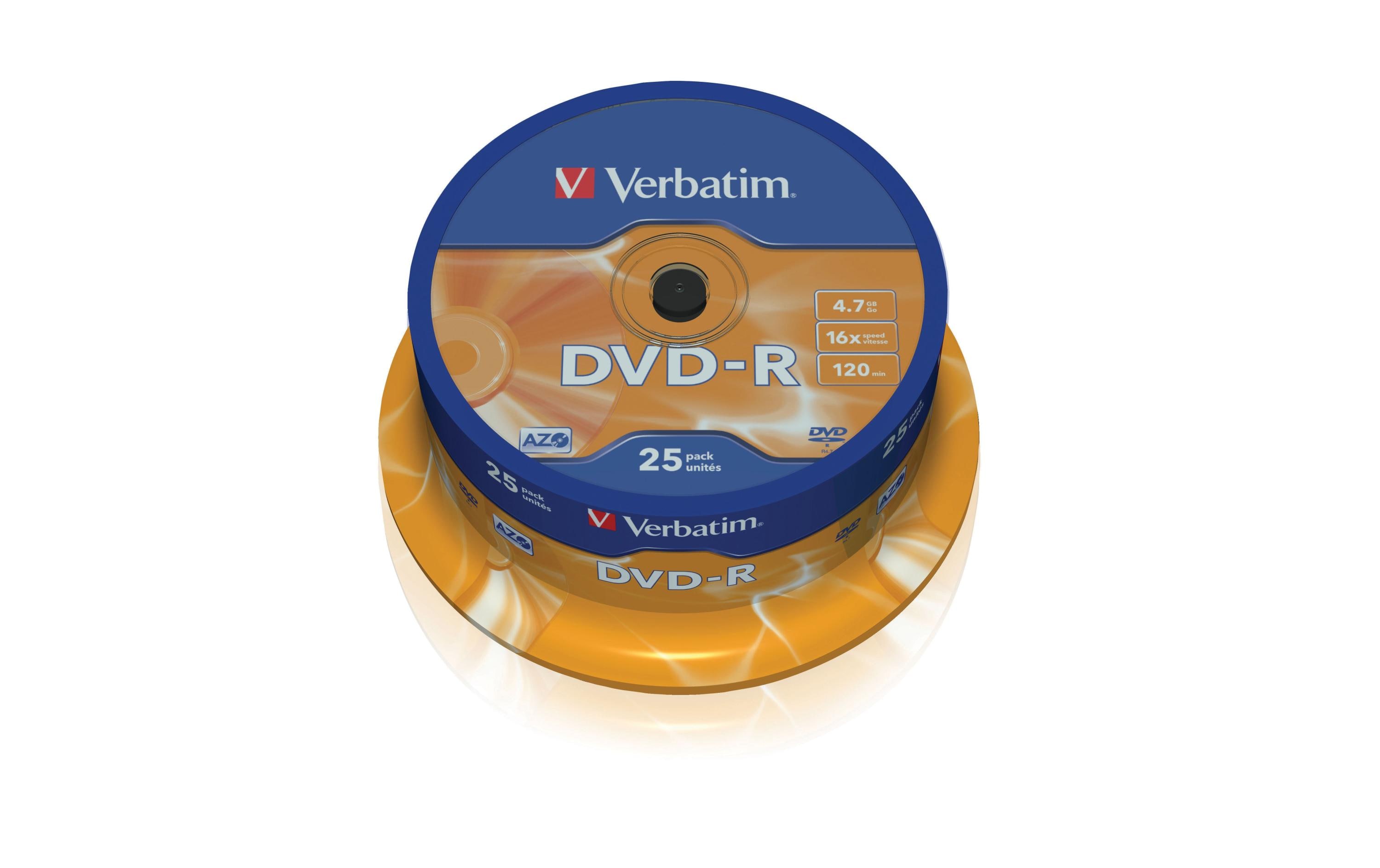 Verbatim DVD-R 4.7 GB, Spindel (25 Stück) Verbatim DVD-R 4.7 GB, Spindel (25 Stück)