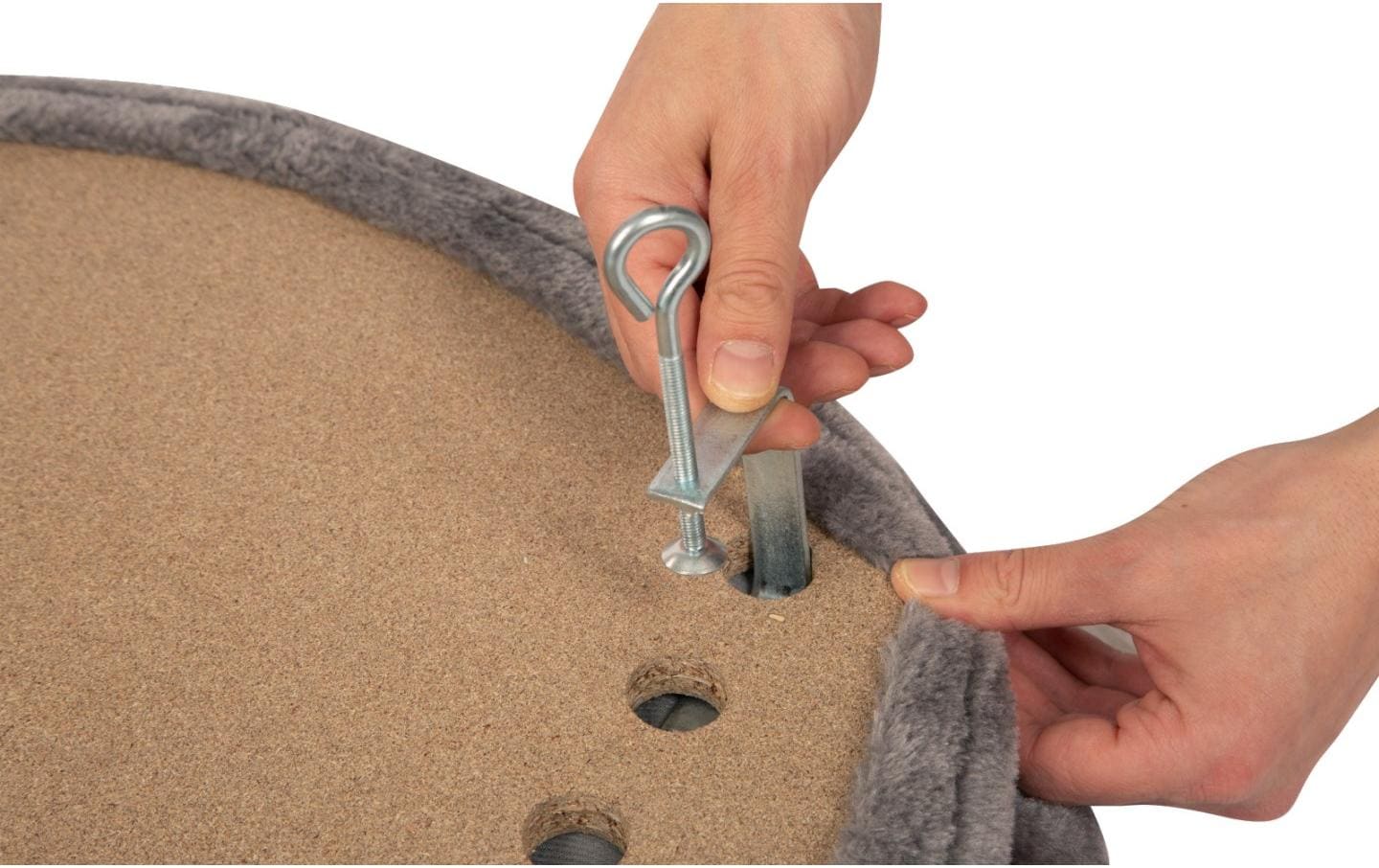 Kerbl Katzenbett variabel einstellbar 55 x 35 cm, Grau