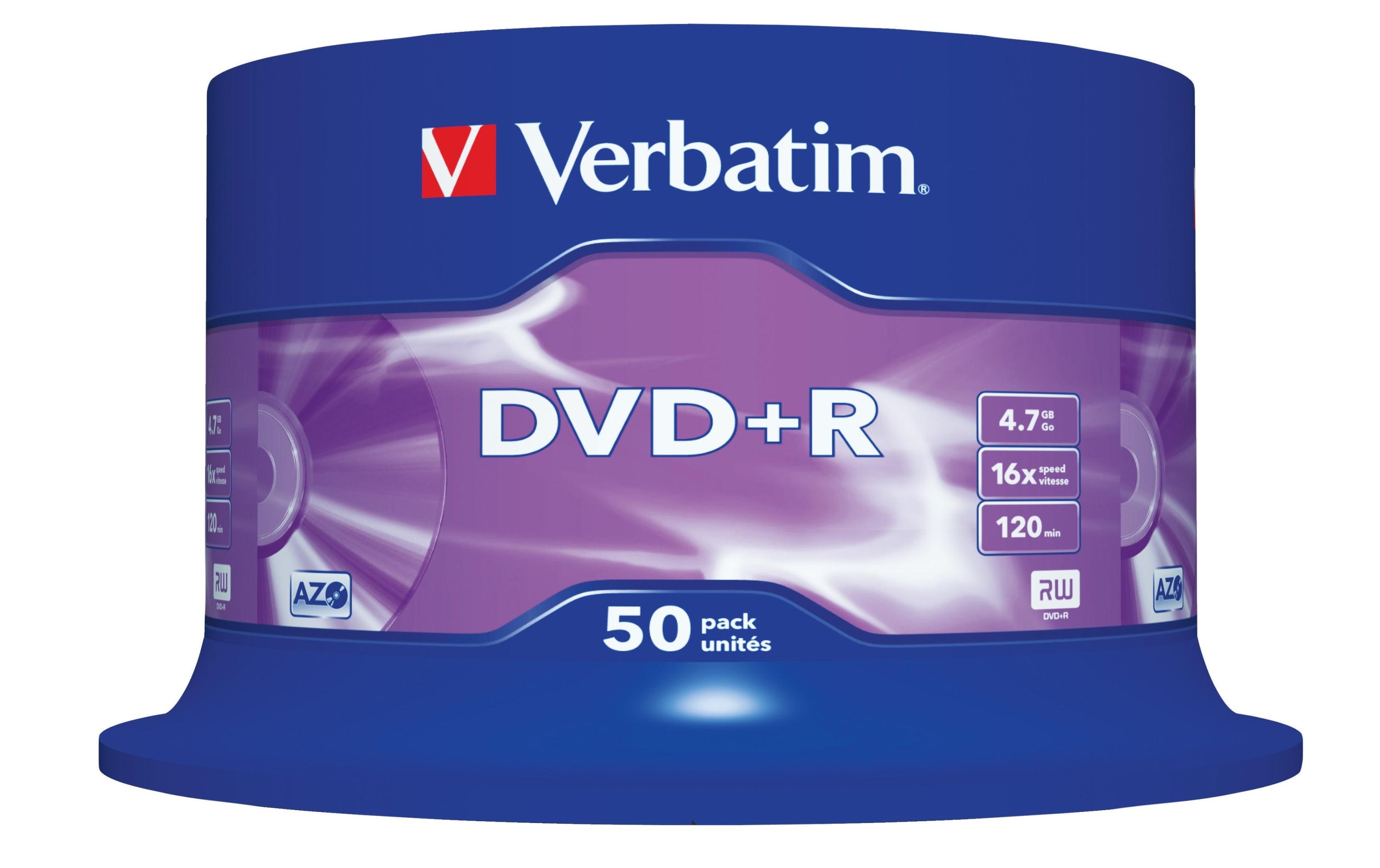 Verbatim DVD+R 4.7 GB, Spindel (50 Stück)