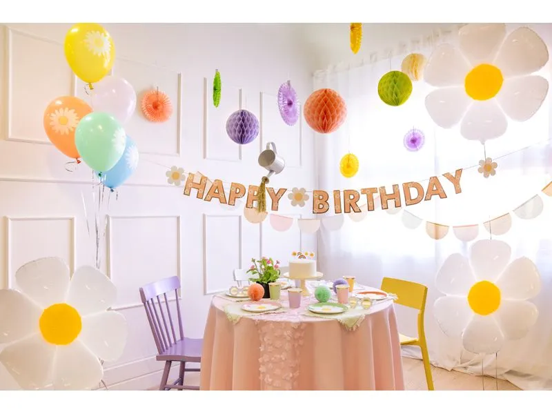 Partydeco Happy Birthday 200 x 14.5 cm Partydeco Happy Birthday 200 x 14.5 cm