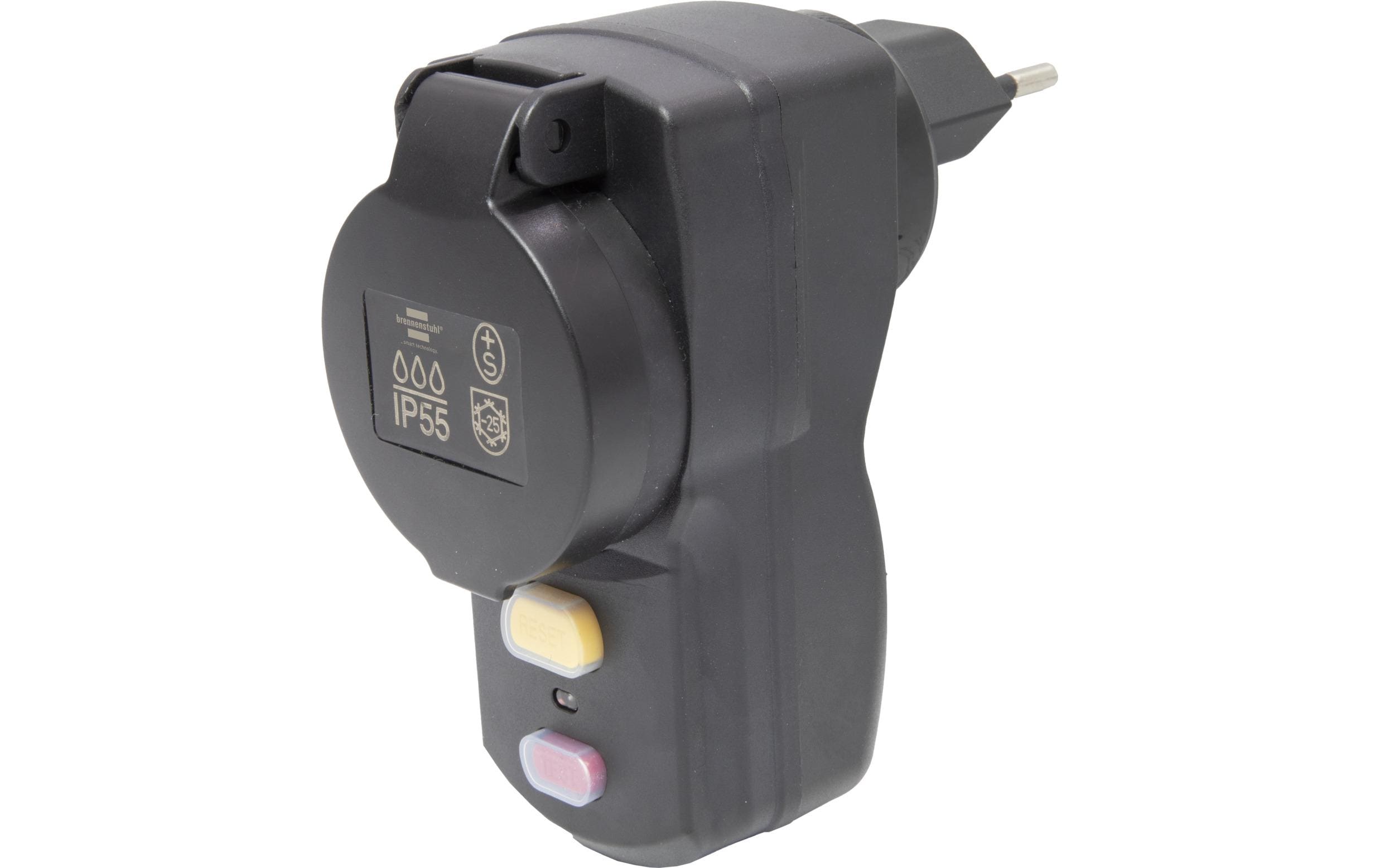 Brennenstuhl FI-Zwischen-Schutzschalter 10A-30mA, Typ A, 230 V, IP55 Brennenstuhl FI-Zwischen-Schutzschalter 10A-30mA, Typ A, 230 V, IP55